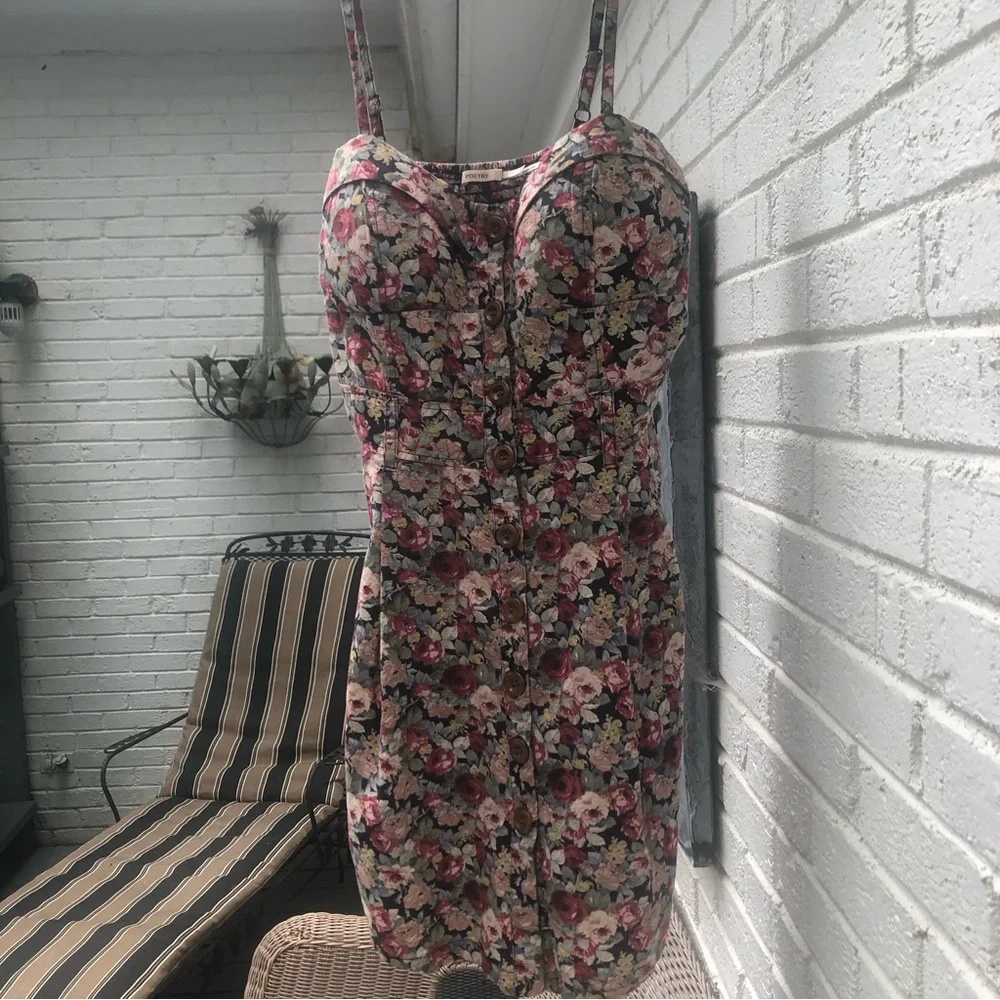 Poetry Summer Flower Dress L - Picture 1 of 6
